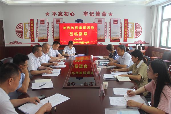 集團領導蒞臨公司調研業(yè)務經(jīng)營工...